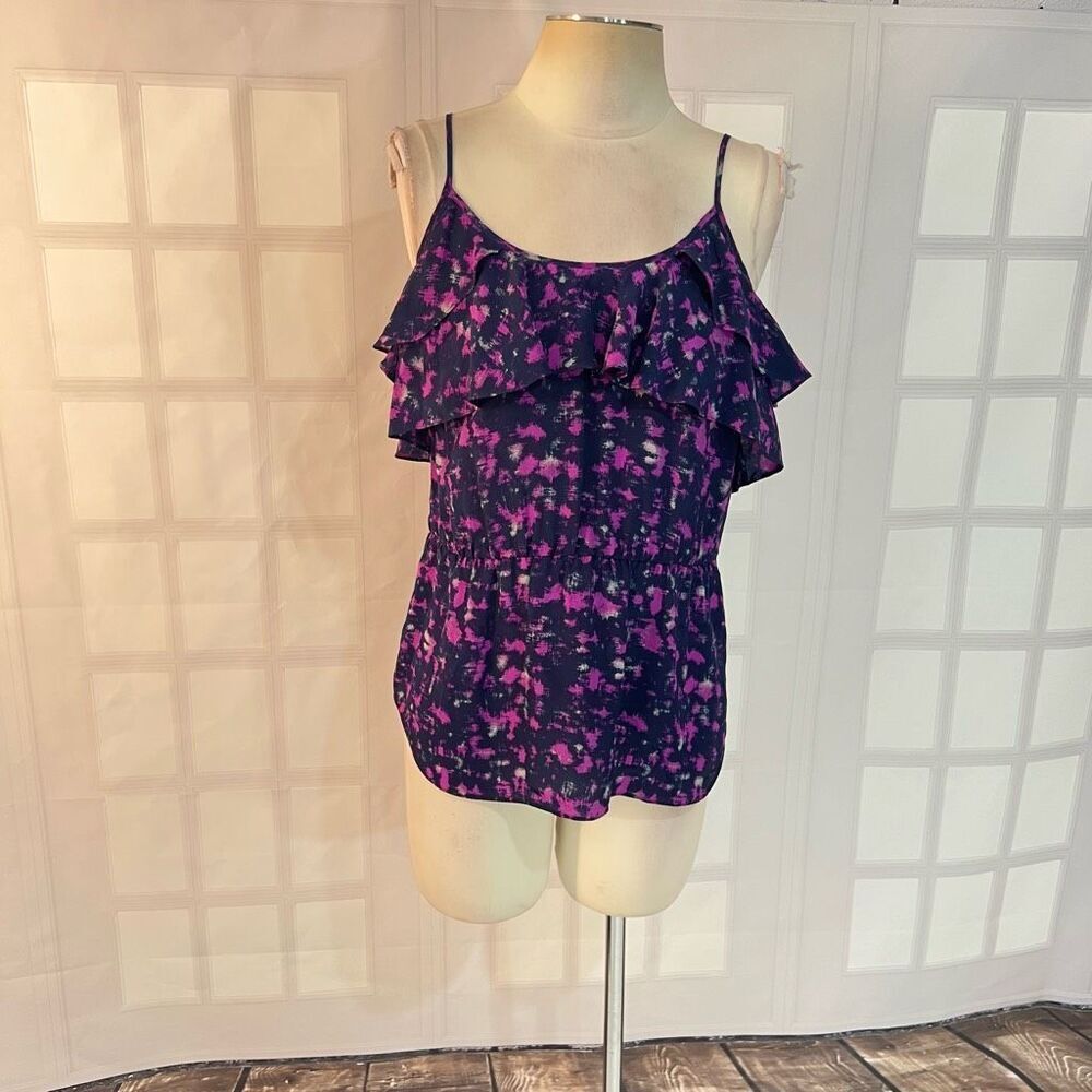 🔥🔥5 for $25🔥🔥 Rebecca Taylor silk purple ruffle cami